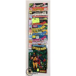 10 COLLECTORS SPIDERMAN COMICS.