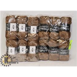LOT OF 12 PATON METAL 85G BALL YARN