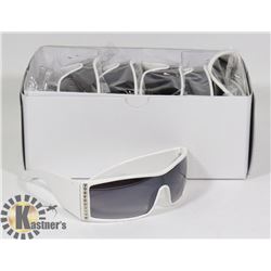 BOX OF WHITE DESIGNER SUNGLASSES