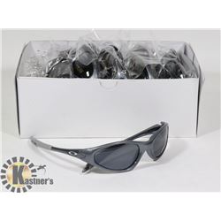 BOX OF GREY OAKLEY STYLED SUNGLASSES