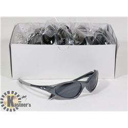 BOX OF GREY OAKLEY STYLED SUNGLASSES