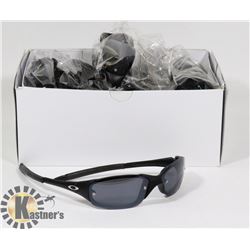 BOX OF MATTE BLACK OAKLEY STYLE SUNGLASSES