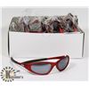 Image 1 : BOX OF RED OAKLEY STYLED SUNGLASSES