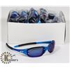 Image 1 : BOX OF METALLIC BLUE OAKLEY STYLE SUNGLASSES