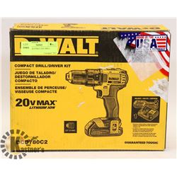 DEWALT DCD780C2 20V DRILL.