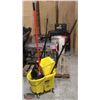Image 1 : BAILIFF SEIZURE YELLOW RUBBERMAID MOP & BUCKET W/