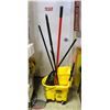 Image 1 : COMMERCIAL MOP-BUCKET W/ WRINGER & MOP HANDLE