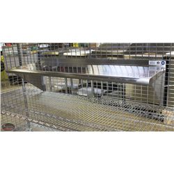 JOHNSON ROSE 16" X 48" STAINLESS STEEL WALL SHELF