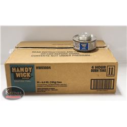 20 CANNISTERS OF HANDY-WICK CHAFING FUEL