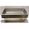 Image 1 : GROUP OF 6 FULL-SIZE S/S FOOD INSERTS