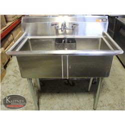 BAILIFF SEIZURE: S/S 2-WELL POT SINK W/ FAUCET