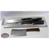 Image 1 : LOT OF KITCHEN KNIVES INCLUDES A CLEAVER
