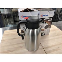 TWO - 2L STAINLESS DOUBLE-WALL THERMAL CARAFES