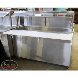 5FT DRY-WELL BUFFET BAR W/ DRAIN & POLY-BOARD