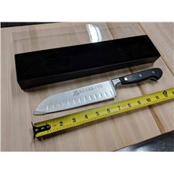 7" SANTOKU KNIFE W/FORGED G-EDGE BLADE
