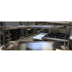 JOHNSON ROSE 12" X 60" S/S SINGLE OVERSHELF