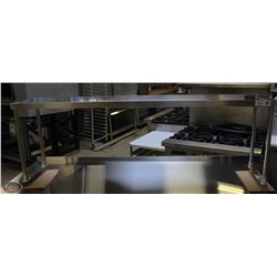 JOHNSON ROSE 12" X 60" S/S SINGLE OVERSHELF