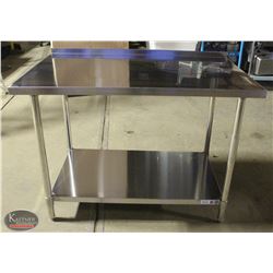 JR 48" X 30" 304 STAINLESS STEEL WORK TABLE