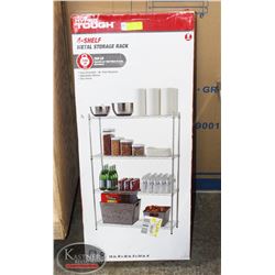 NEW IN BOX HYPER TOUGH 4-TIER CHROME WIRE RACK