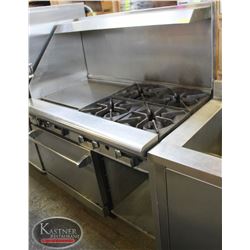 4-BURNER AMERICAN RANGE 30" OVEN W/ 24" GRILL-TOP