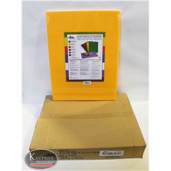 CASE OF 6 UPDATE YELLOW POLY CUTTING BOARDS