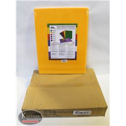 CASE OF 6 UPDATE YELLOW POLY CUTTING BOARDS
