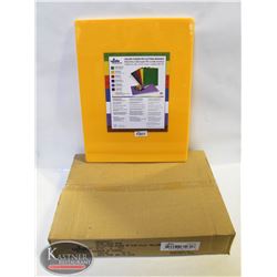 CASE OF 6 UPDATE YELLOW POLY CUTTING BOARDS