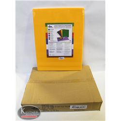 CASE OF 6 UPDATE YELLOW POLY CUTTING BOARDS