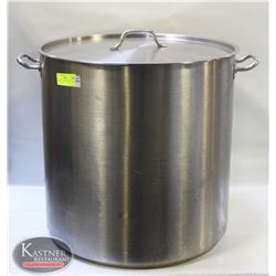 100 QUART STAINLESS STEEL STOCK POT W/ LID