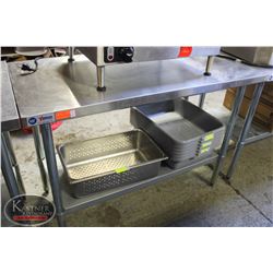 BAILIFF SEIZURE:S/S OMCAN COMMERCIAL WORK-TABLE-4'