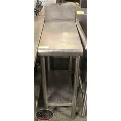 13" S/S PREP-TABLE EXTENSION W/ UNDERSHELF