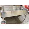 Image 1 : STAINLESS STEEL BAR SINK W/ FAUCET (MISSING LEG)