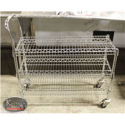 CHROME-WIRE COMMERCIAL SERVICE CART