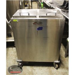 ALADDIN TEMP-RITE PLATE WARMER ON CASTORS