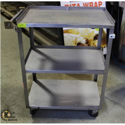 3-TIER STAINLESS STEEL COMMERCIAL SERVICE CART