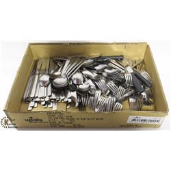 FLAT OF ASSORTED SILVERWARE