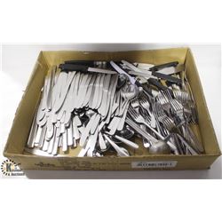 FLAT OF ASSORTED SILVERWARE