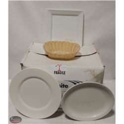 LOT OF ASSORTED SERVING DISHWARE INCL. OVAL DISHES