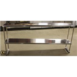 JOHNSON ROSE 12" X 72" S/S DOUBLE OVERSHELF
