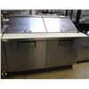 Image 1 : 5' TRUE DUAL-DOOR S/S REFRIGERATED PREP TABLE