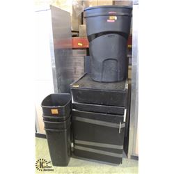 BAILIFF SEIZURE: 2 IND. RUBBERMAID GARBAGE BINS W/