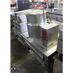 DUAL-TILTING STEAM-KETTLE CUSTOM CABINET W/