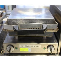 GRAND CHEF 3200W COUNTERTOP PANINI-PRESS