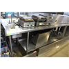 Image 1 : BAILIFF SEIZURE 92" S/S PREP TABLE W/ RINSING SINK