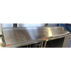 BAILIFF SEIZURE 92" STAINLESS STEEL WALLSHELF W/