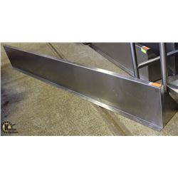 BAILIFF SEIZURE 92" STAINLESS STEEL WALLSHELF