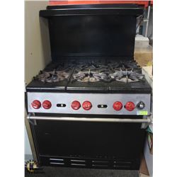 WOLF COMMERCIAL 6 BURNER NATURAL GAS RANGE