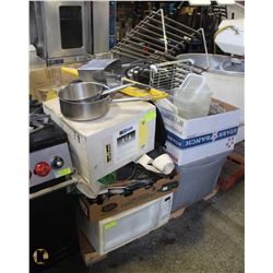 PALLET OF ASSORTED RESTAURANT & MISC. MERCHANDISE