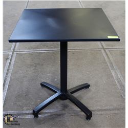 CHAMPION BLACK STEEL FOLDING CAFE TABLE