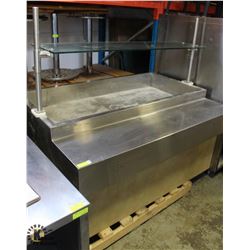 LARGE SINGLE-WELL BUFFET CABINET SERVER W/ GLASS